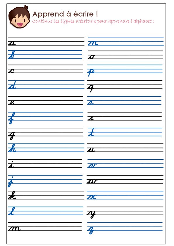 Feuille D Ecriture A Imprimer Cahier D criture Imprimer QWQA
