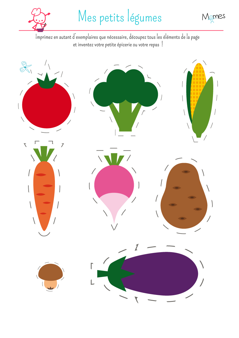 Ma petite dinette : les légumes