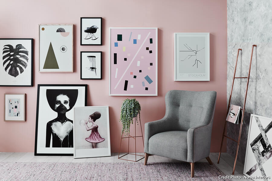 Rosé poudré : couleur, peinture, idées déco | Maison Créative